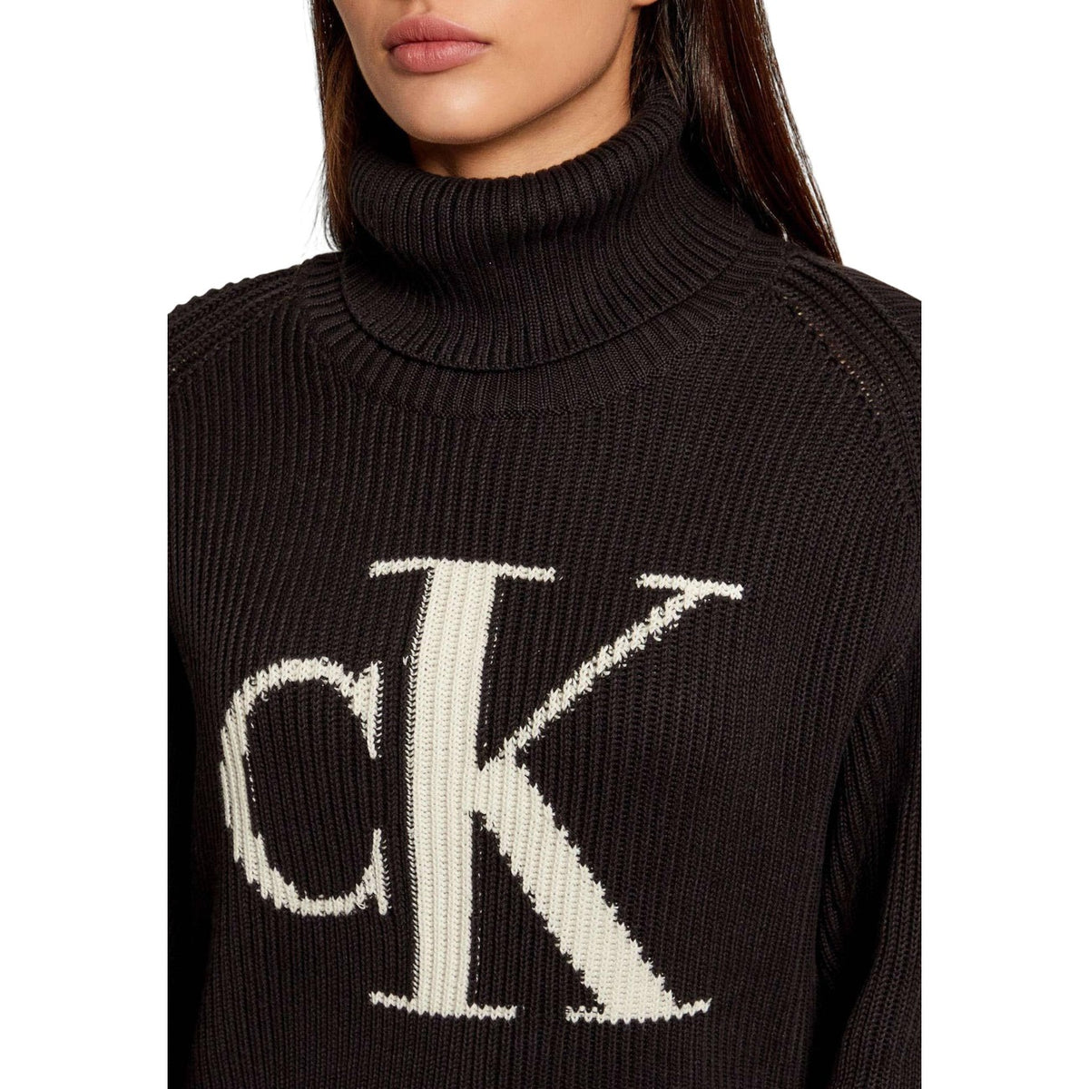 Calvin Klein Jeans — Pull LV047D349G noir femme — vue 2