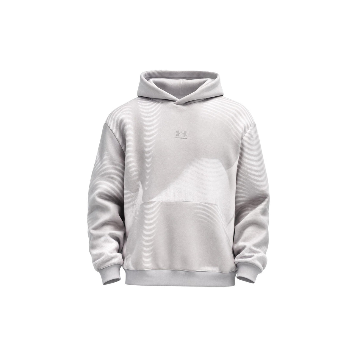 Under Armour — Men's gray Icon Fleece Printed hoodie — view 5