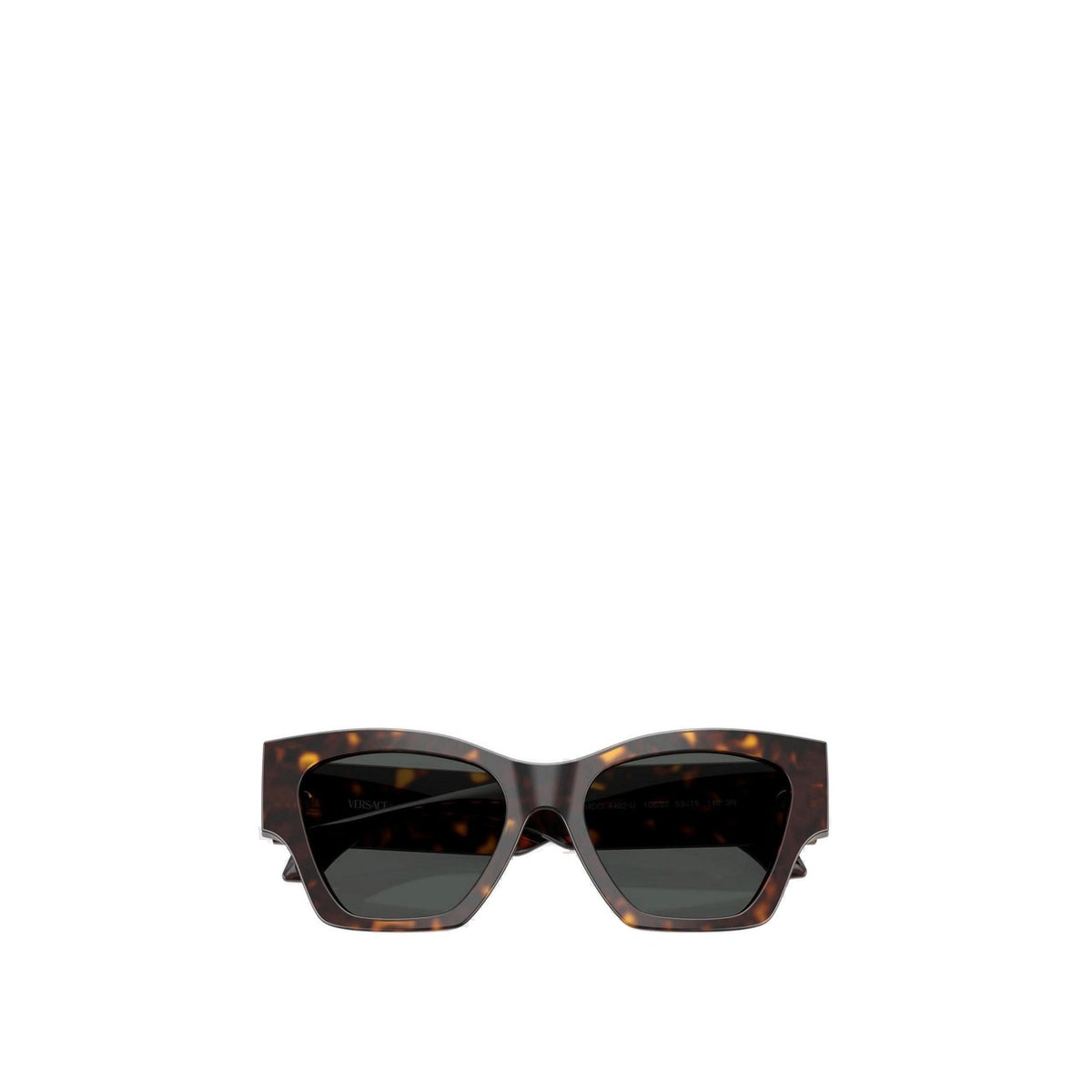 Versace — Lunettes de soleil carrées en acétate marron femme — vue 3