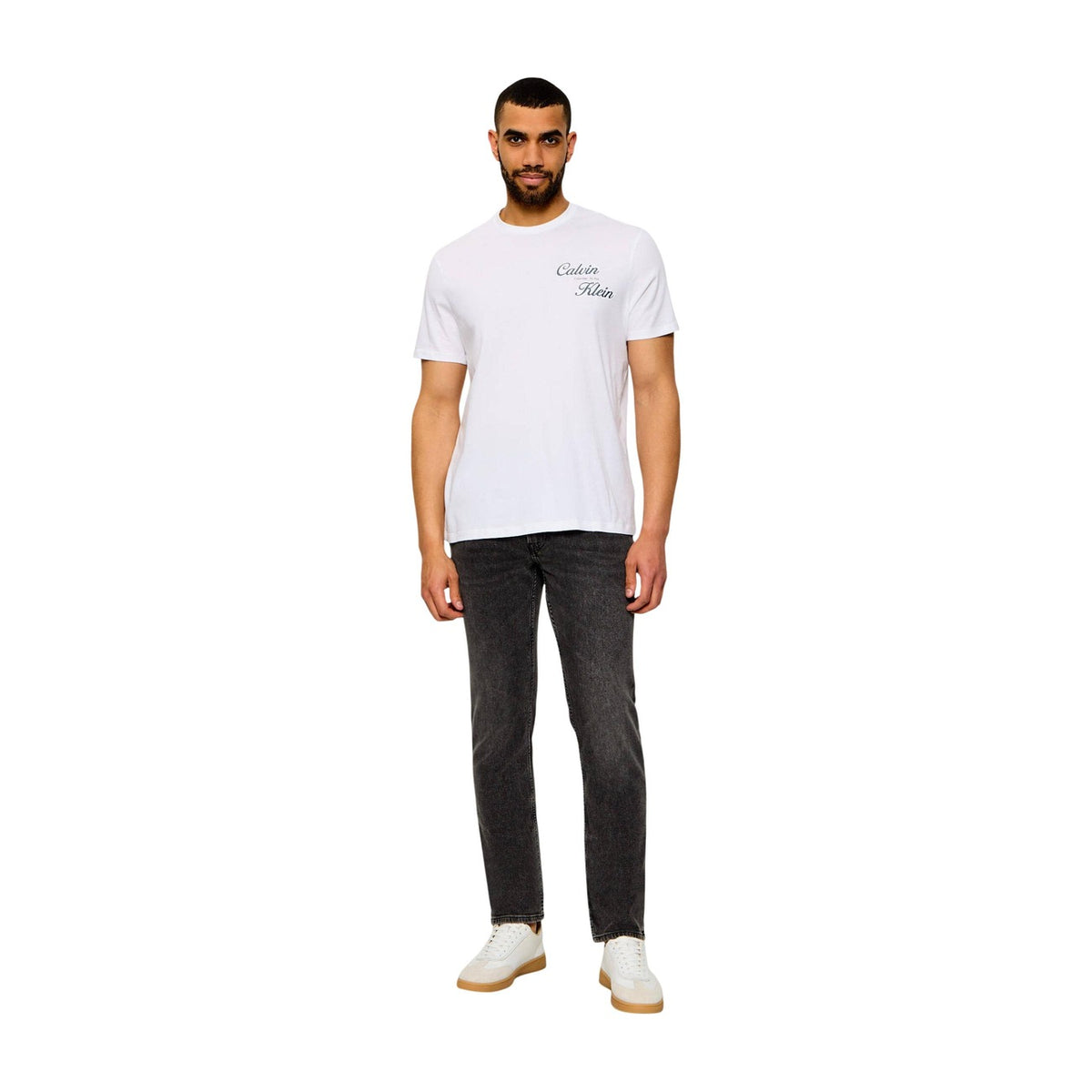 Calvin Klein Jeans — Jean beige stretch homme — vue 4