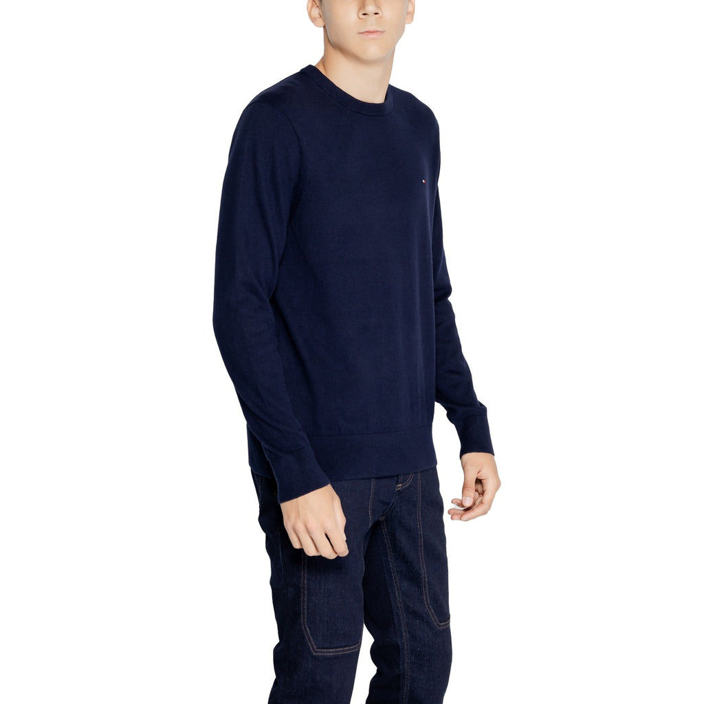 Tommy Hilfiger — Pullover MW0MW28046 blau aus Bio-Baumwolle für Herren — Ansicht 4