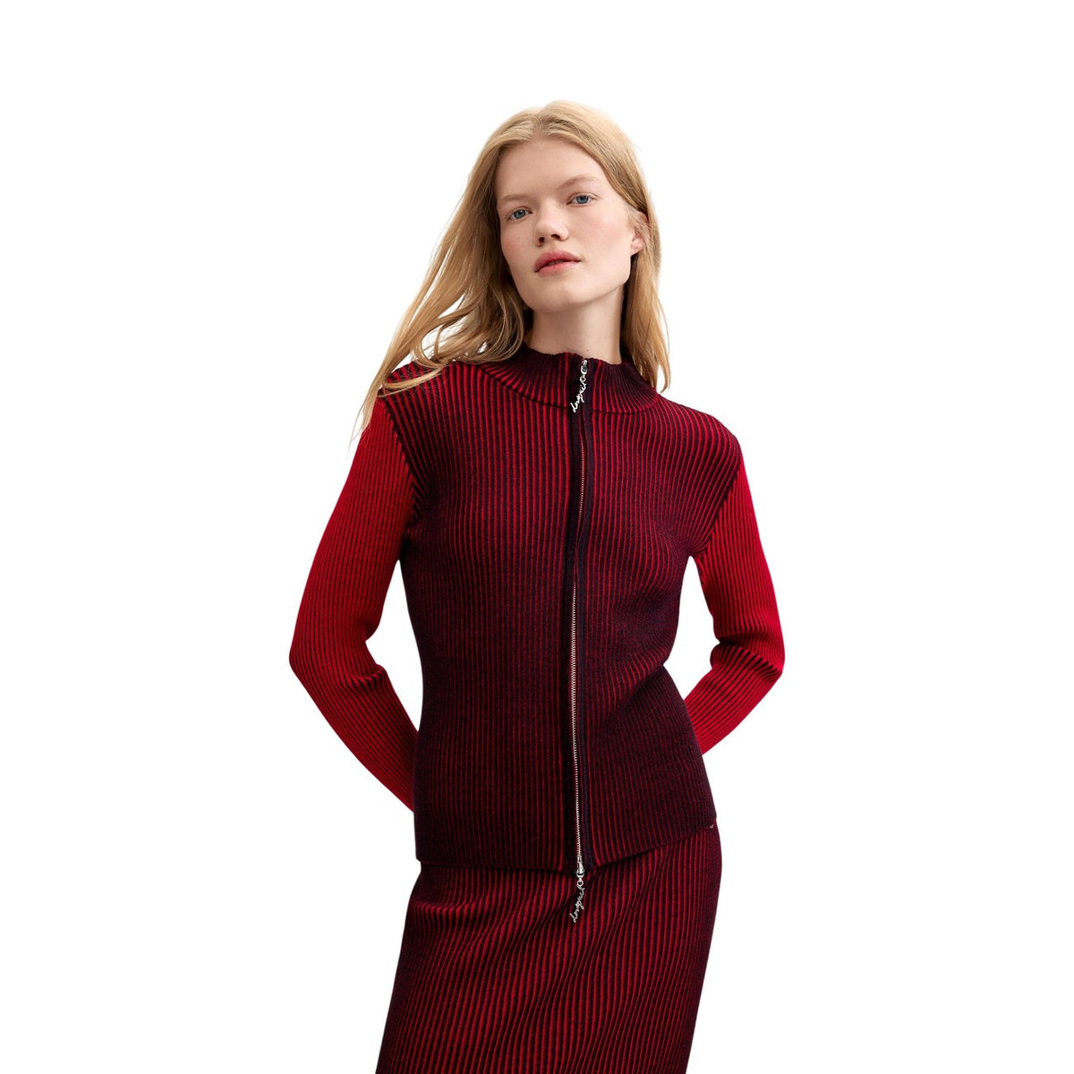 Desigual — Pull Bloody rouge femme