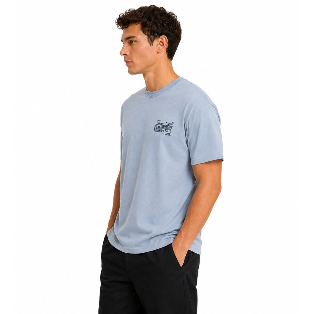 Vans — T-shirt VN000XHBH901 bleu clair homme — vue 3