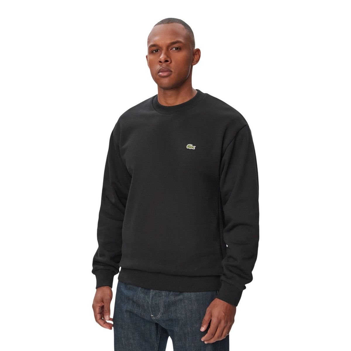 Lacoste — Sweats premium homme — Noir — col rond