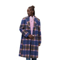 Desigual — Manteau Checkered bleu femme