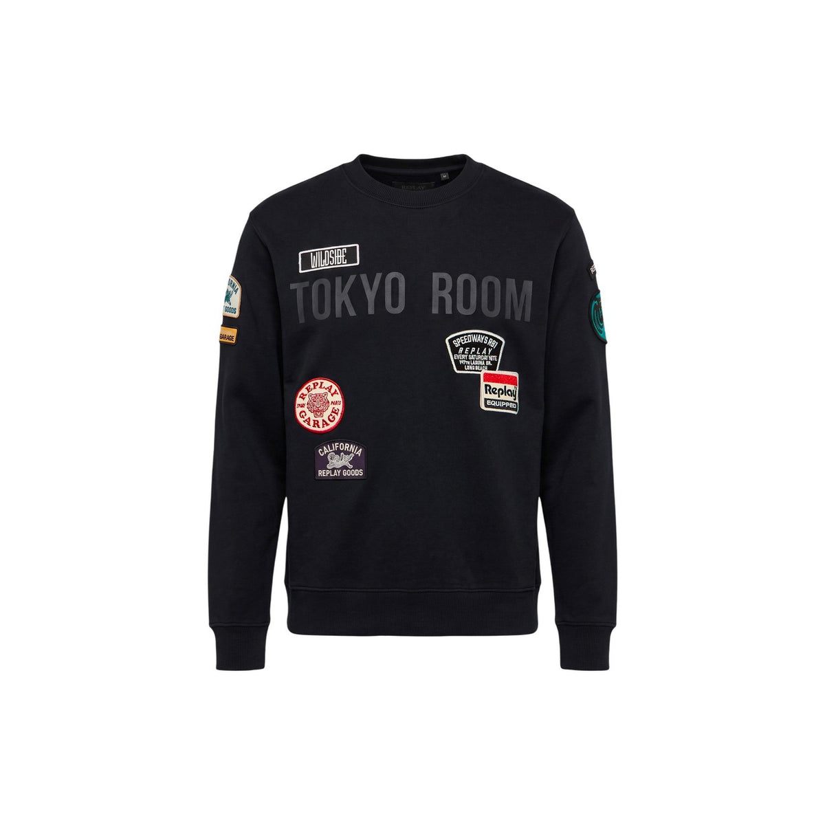 Replay — Sweat Variance Patches noir homme — vue 2