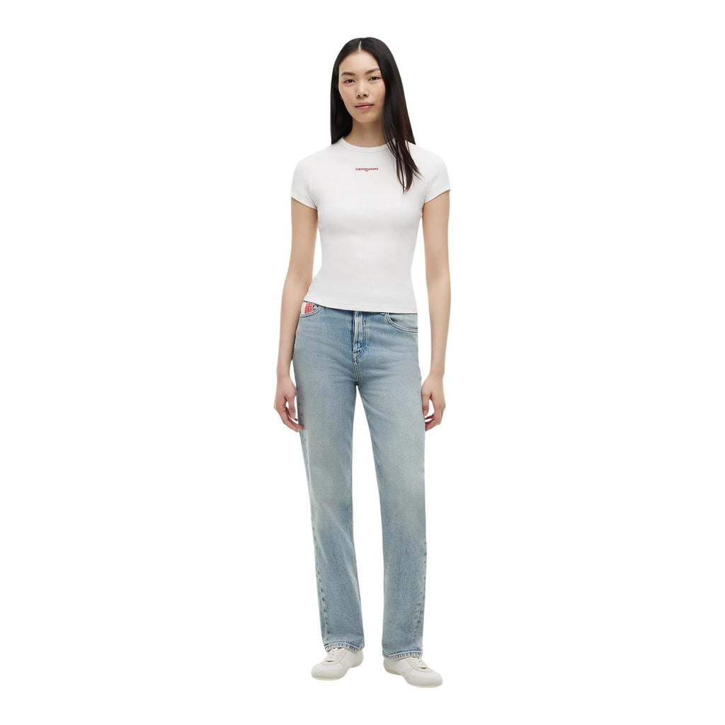 Tommy Jeans — T-shirt blanc femme — vue 2