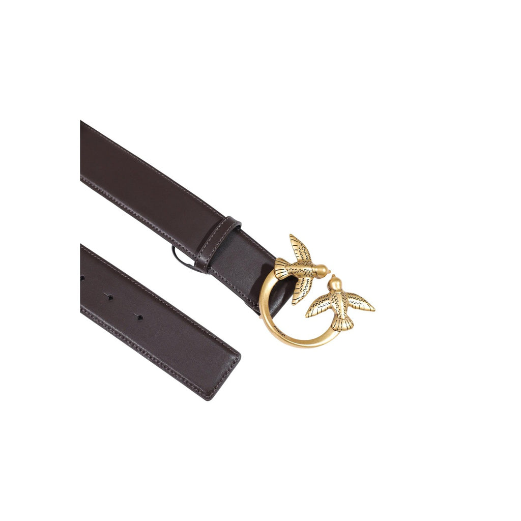 Pinko — Ceinture Alta Love Birds In Pelle en cuir femme — vue 5