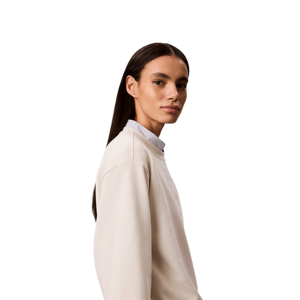 Calvin Klein Jeans — Sweat blanc femme — vue 5