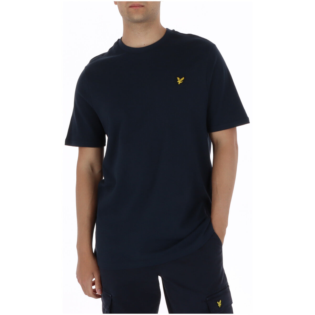 Lyle & Scott — T-shirt bleu en coton homme