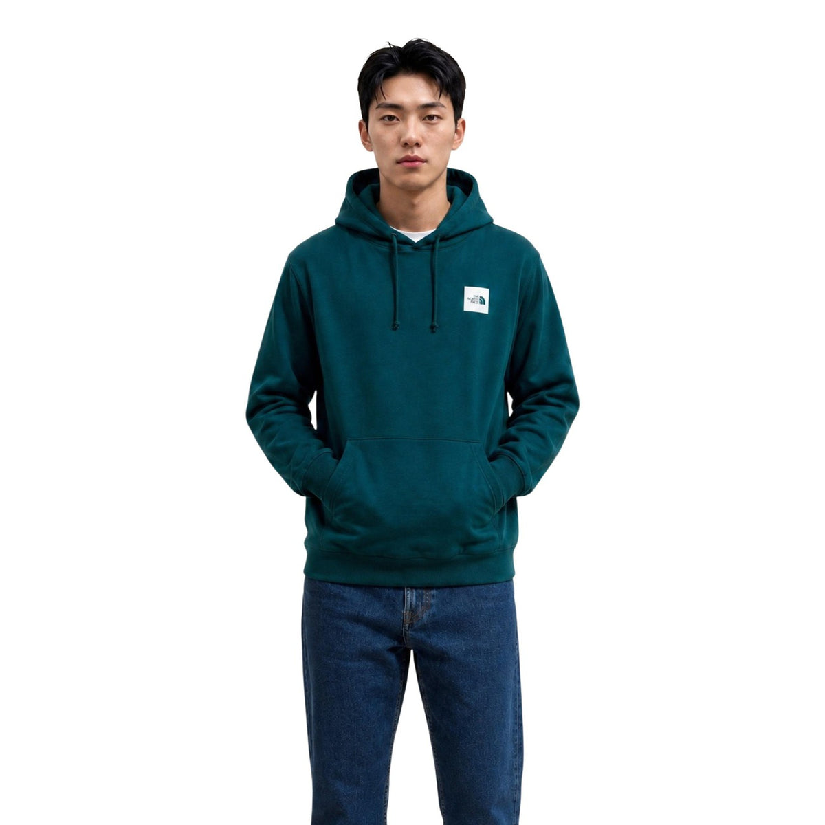 The North Face — Sweat à capuche Box Half Dome homme — Vert