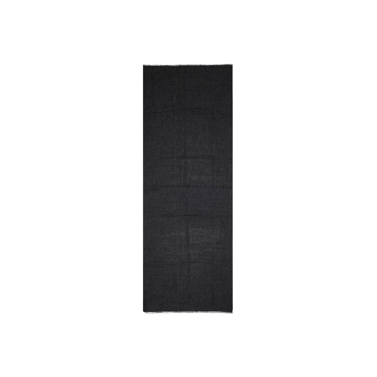 Armani Exchange — Zwarte herensjaal van katoen en viscose — afbeelding 4