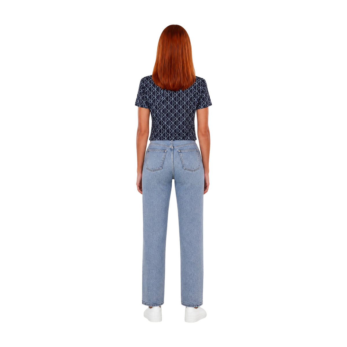 Calvin Klein Jeans — Damen-T-Shirt in Blau — Ansicht 5