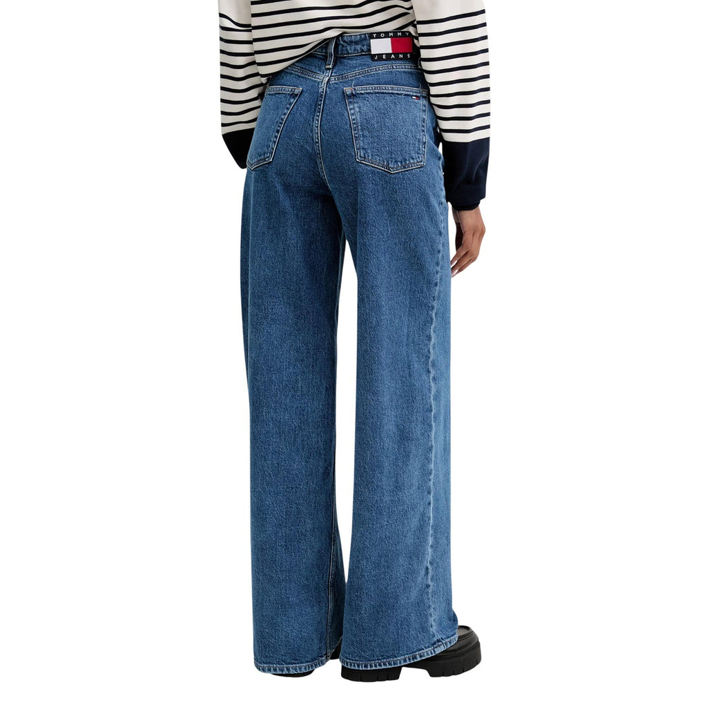 Tommy Jeans — Women's azure blue stretch cotton jeans — view 3