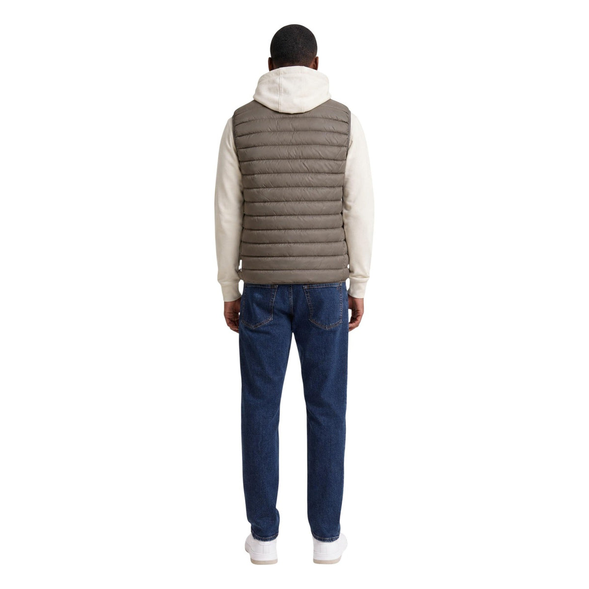 Armani Exchange — Gilet matelassé marron homme — vue 5