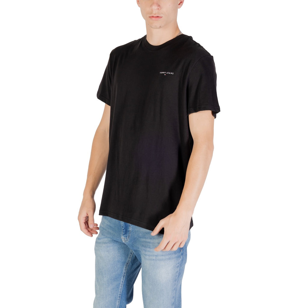 Tommy Jeans – Schwarzes T-Shirt aus Bio-Baumwolle WH7_16631900009_BLACK Herren — Ansicht 4