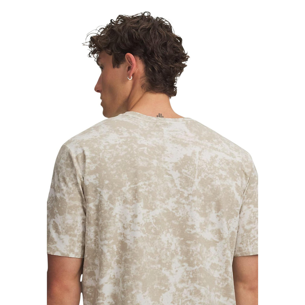 Under Armour — Beige Icon SS Novelty heren-T-shirt — afbeelding 4