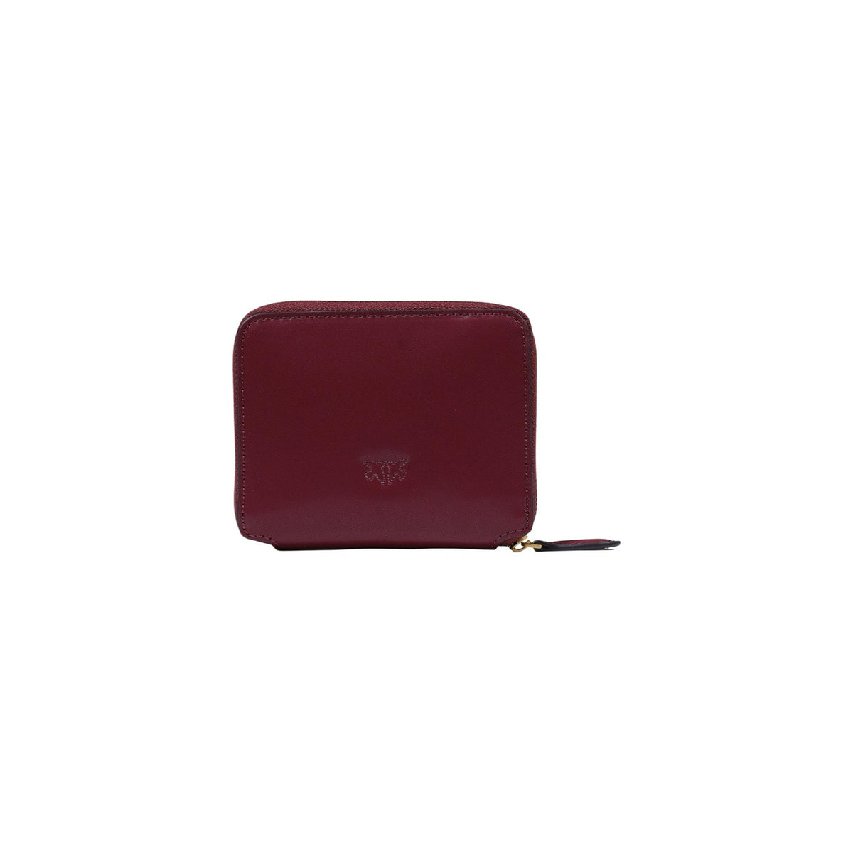 Pinko — Portefeuille Taylor Zip Around Vitello Seta en cuir bordeaux femme — vue 4