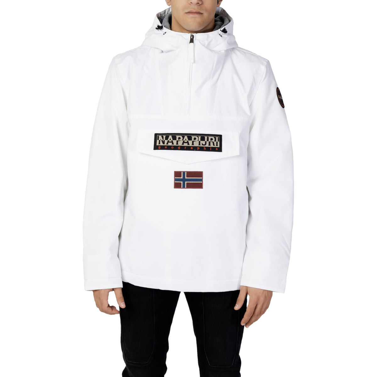 Napapijri — Veste à capuche WH7_9782600008_WHITE blanc homme