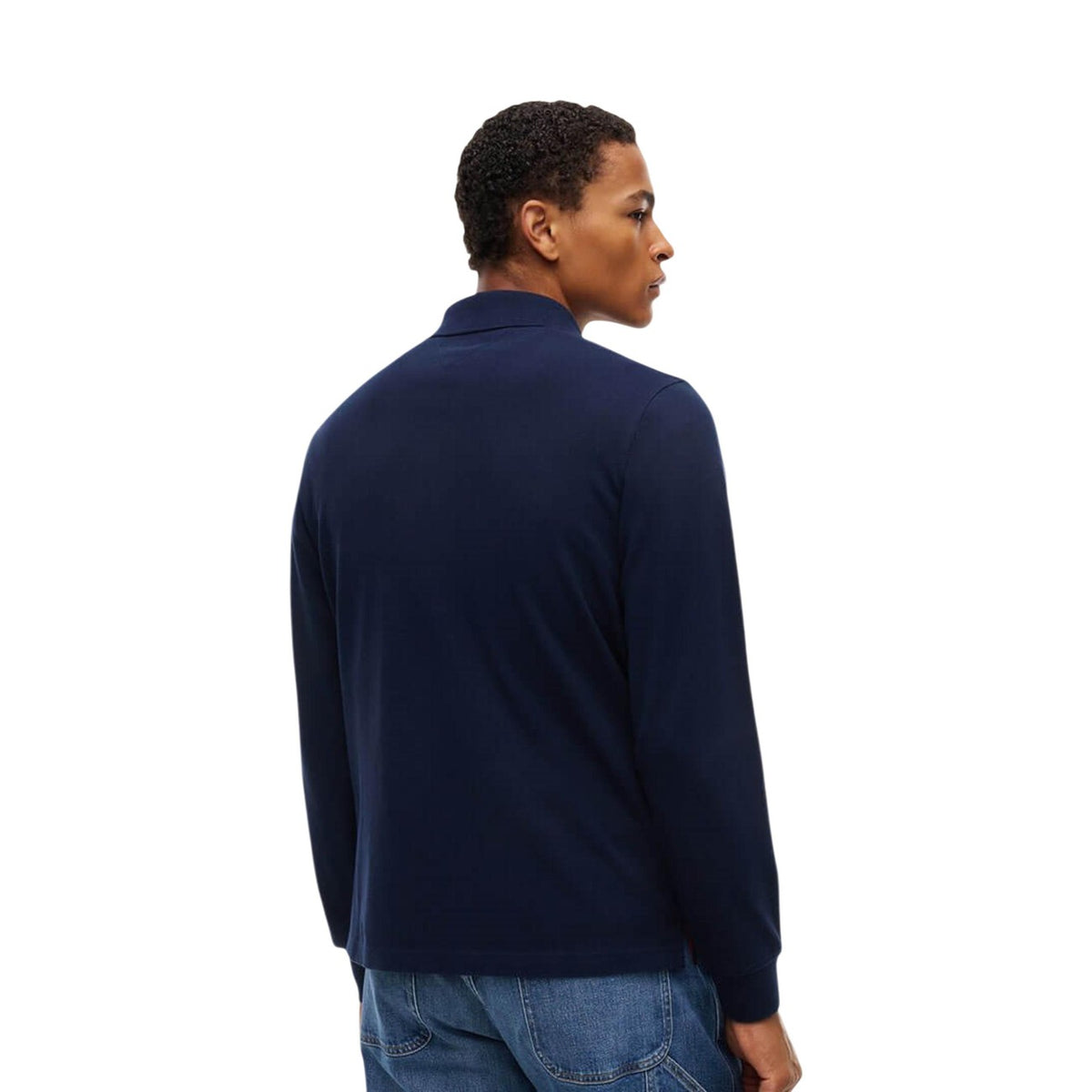 Tommy Jeans — Polo bleu en coton bio homme — vue 3