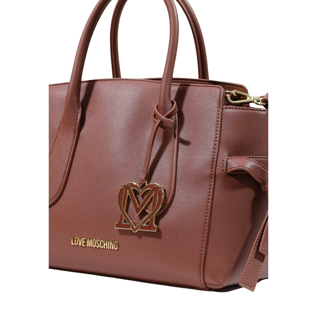 Love Moschino — Braune Umhängetasche 13 × 25 × 13 cm Damen — Ansicht 4