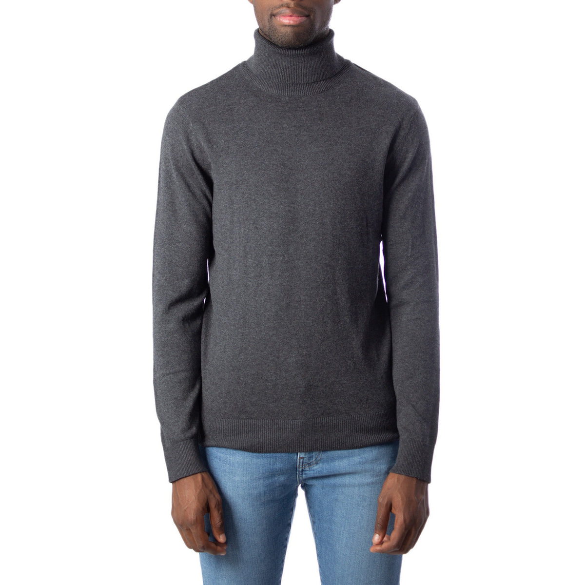 Jack & Jones — Men's blue turtleneck sweater