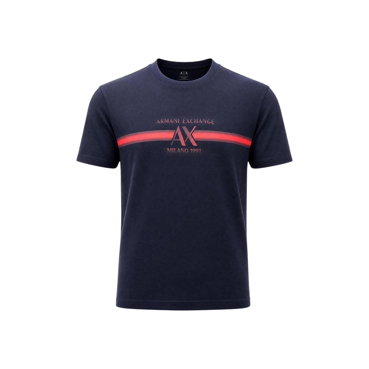 Armani Exchange — T-shirt en coton bleu homme — vue 2