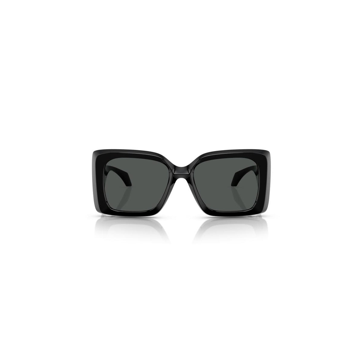 Versace — Lunettes de soleil géométriques en acétate noir femme