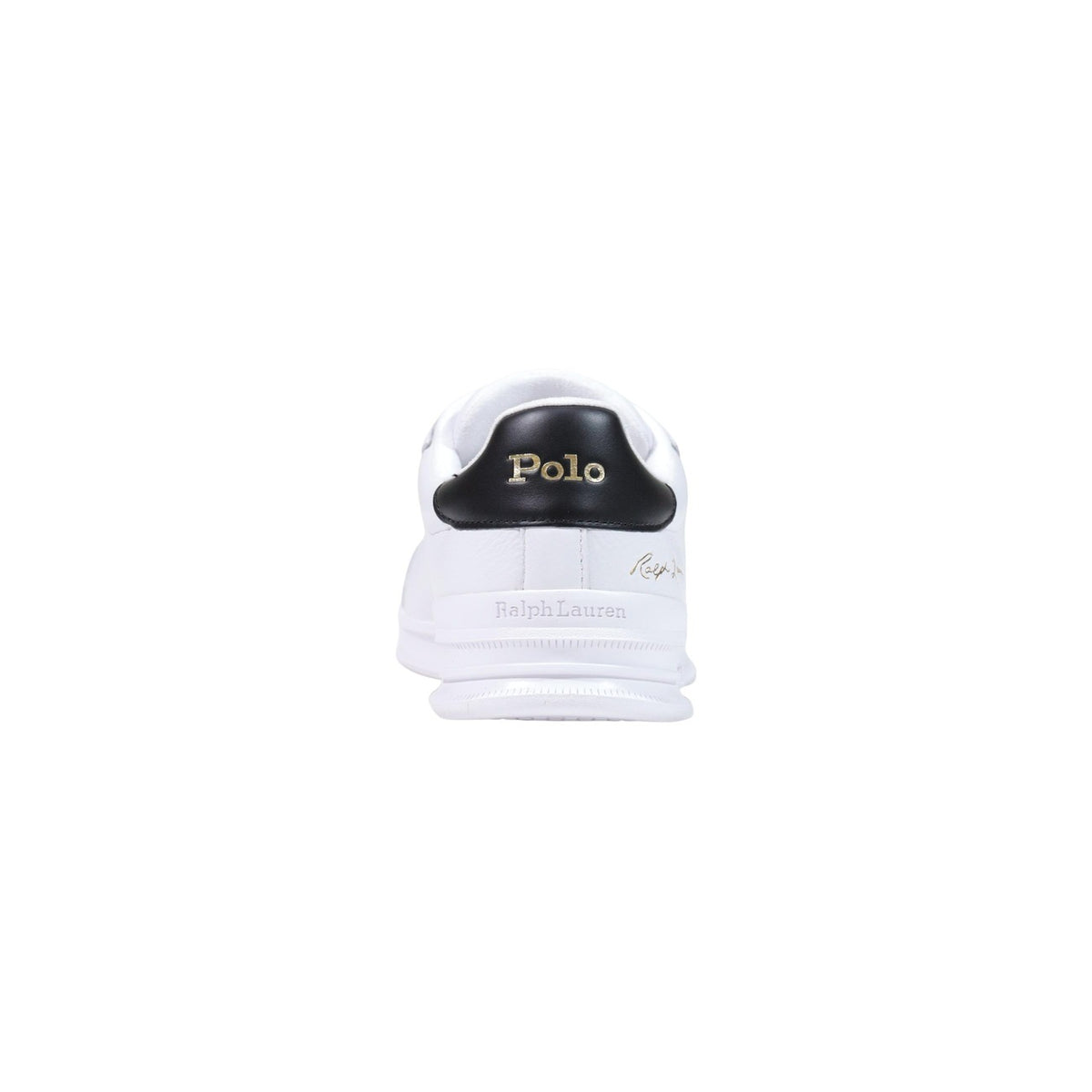 Polo Ralph Lauren — Baskets HRT CRT SIG noires en cuir homme — vue 4