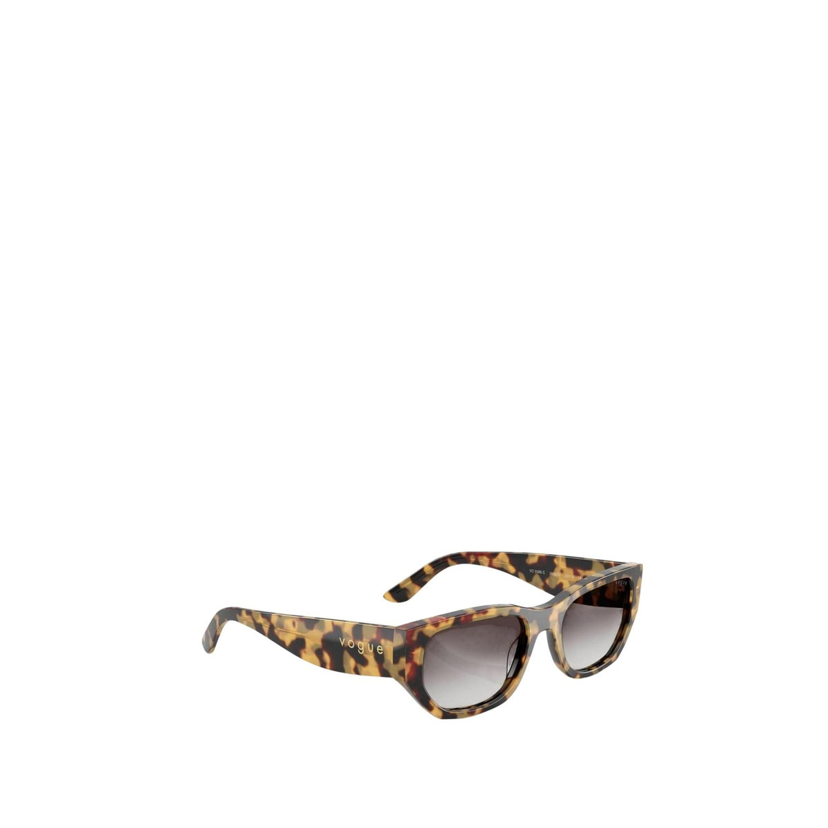 Vogue Eyewear — Rechthoekige zonnebril van bruin acetaat voor dames — afbeelding 2