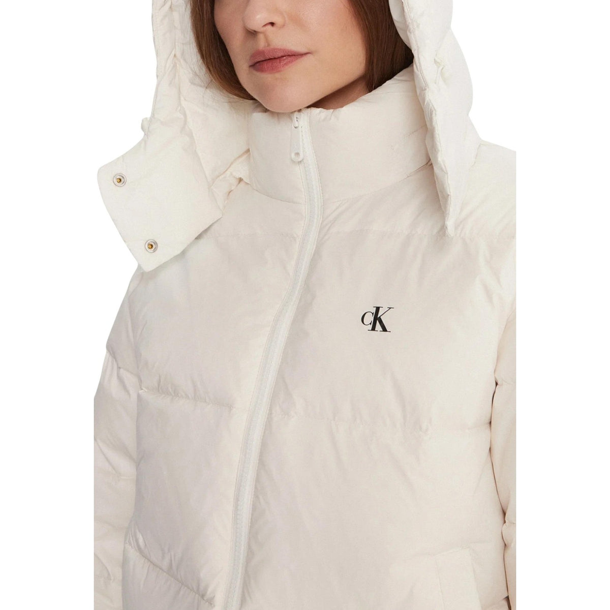 Calvin Klein Jeans — Women’s white hooded jacket — view 4