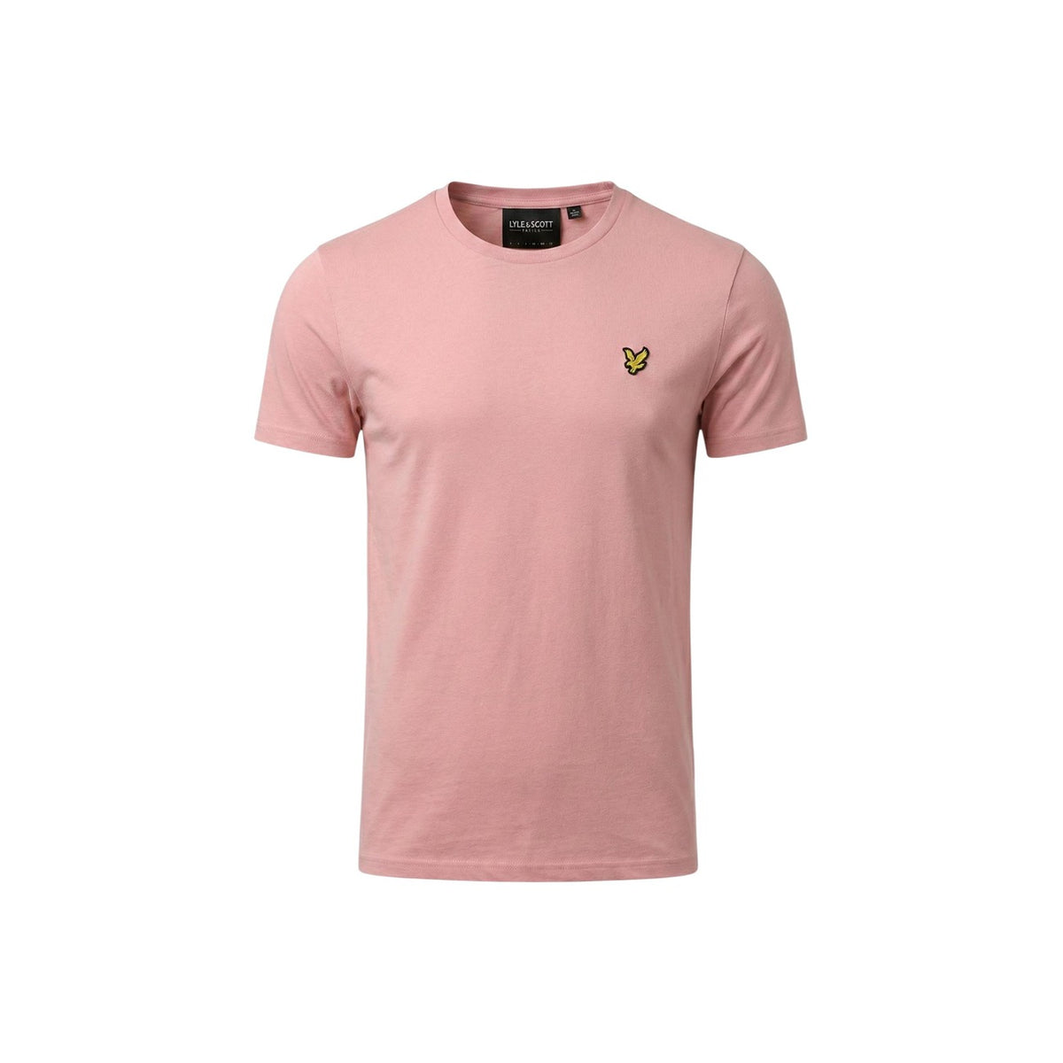 Lyle & Scott — T-shirt rose en coton homme — vue 2