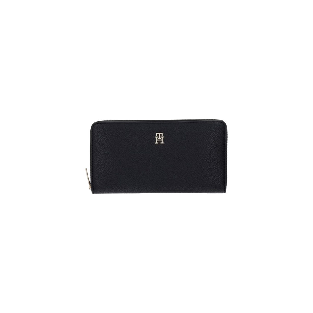 Tommy Hilfiger — Portefeuille Icon Large Zip-Around noir femme
