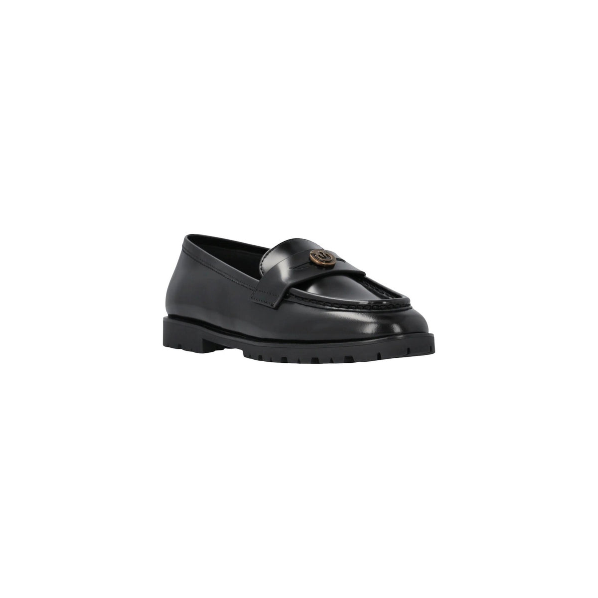 Pinko — Nora 07 low shoes in black leather for women — view 2