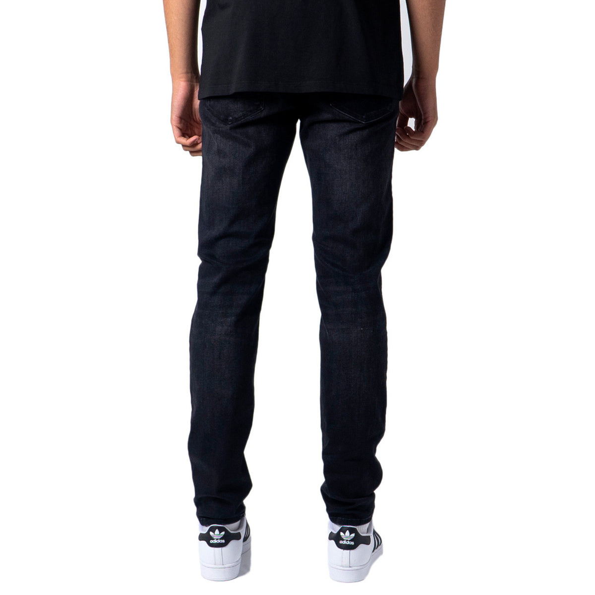 Jack & Jones — Men's black JJIGLENN JJICON slim jeans — view 2