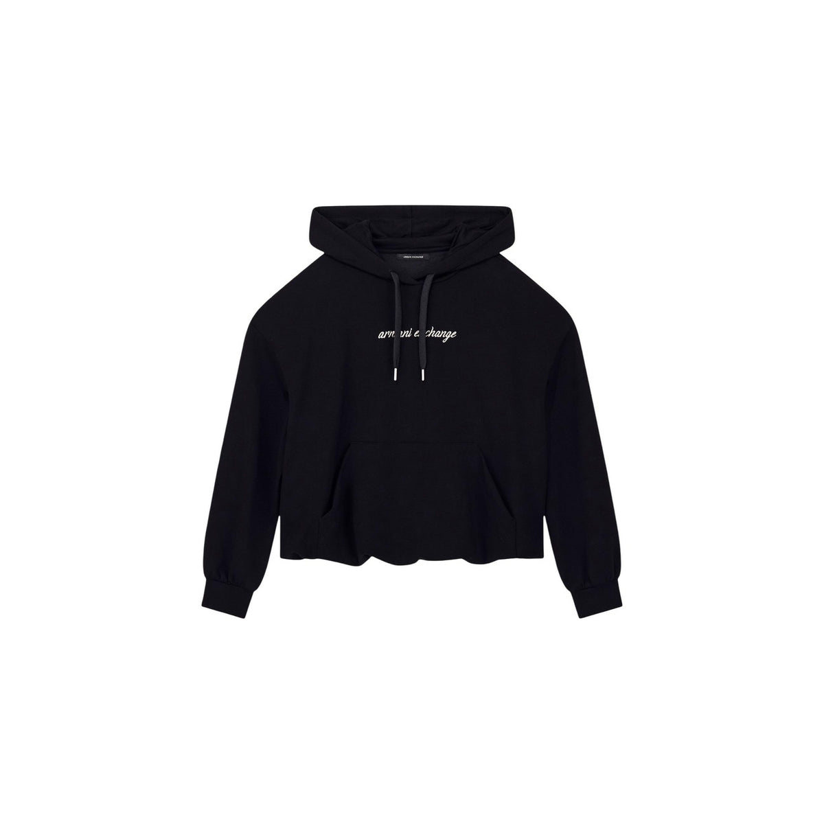 Armani Exchange — Schwarzer Kapuzenpullover für Damen