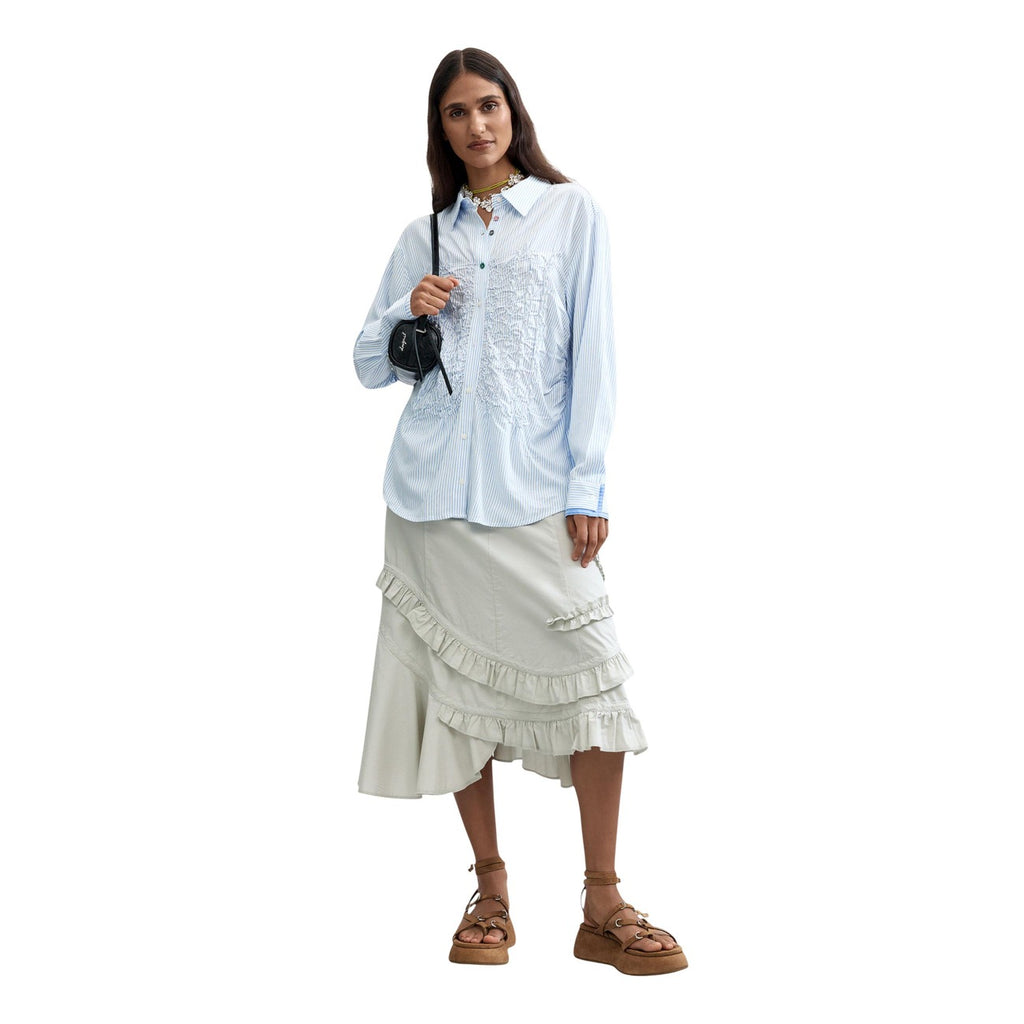 Desigual — Lichtblauw dameshemd Danubio — afbeelding 2