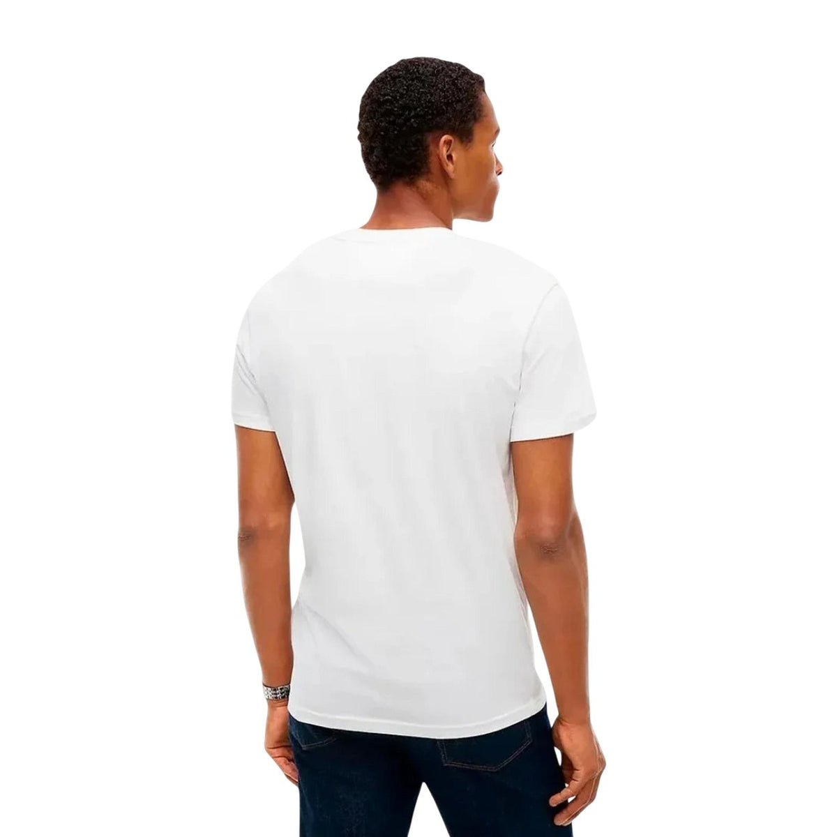 Tommy Jeans — Men’s white organic cotton t-shirt — view 5