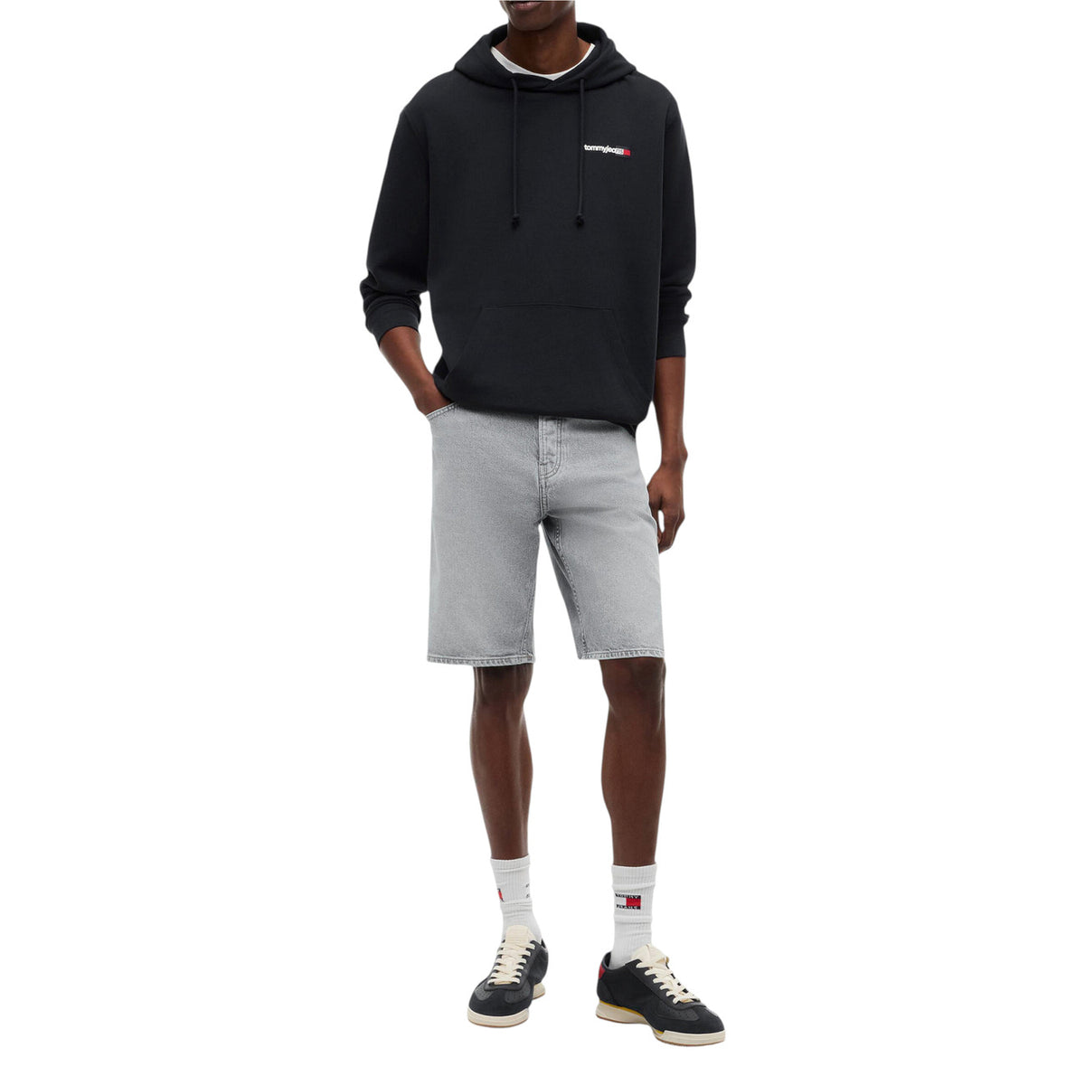 Tommy Jeans — Zwarte sweater van biologisch katoen voor heren — afbeelding 5