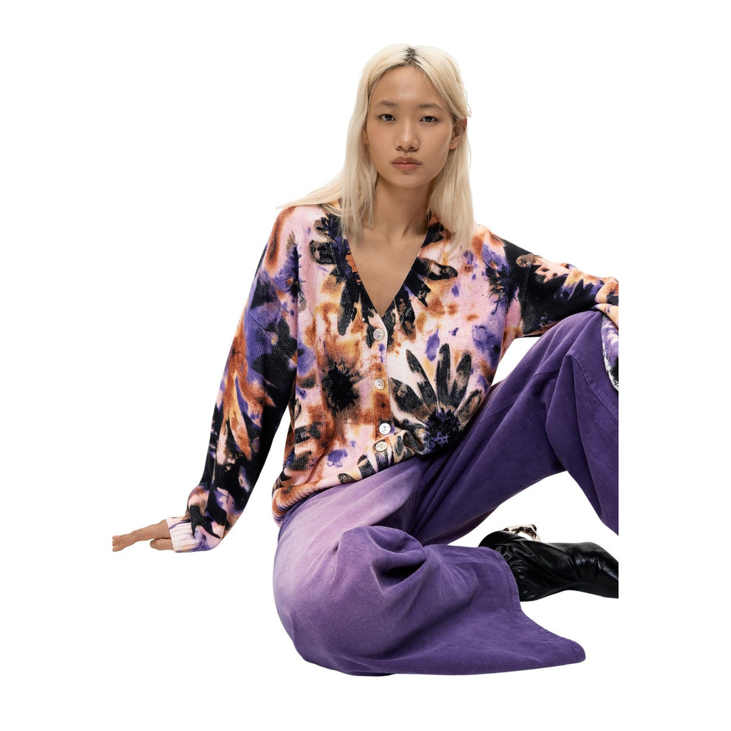 Desigual — Pull Botanic Pink floral rose femme — vue 4