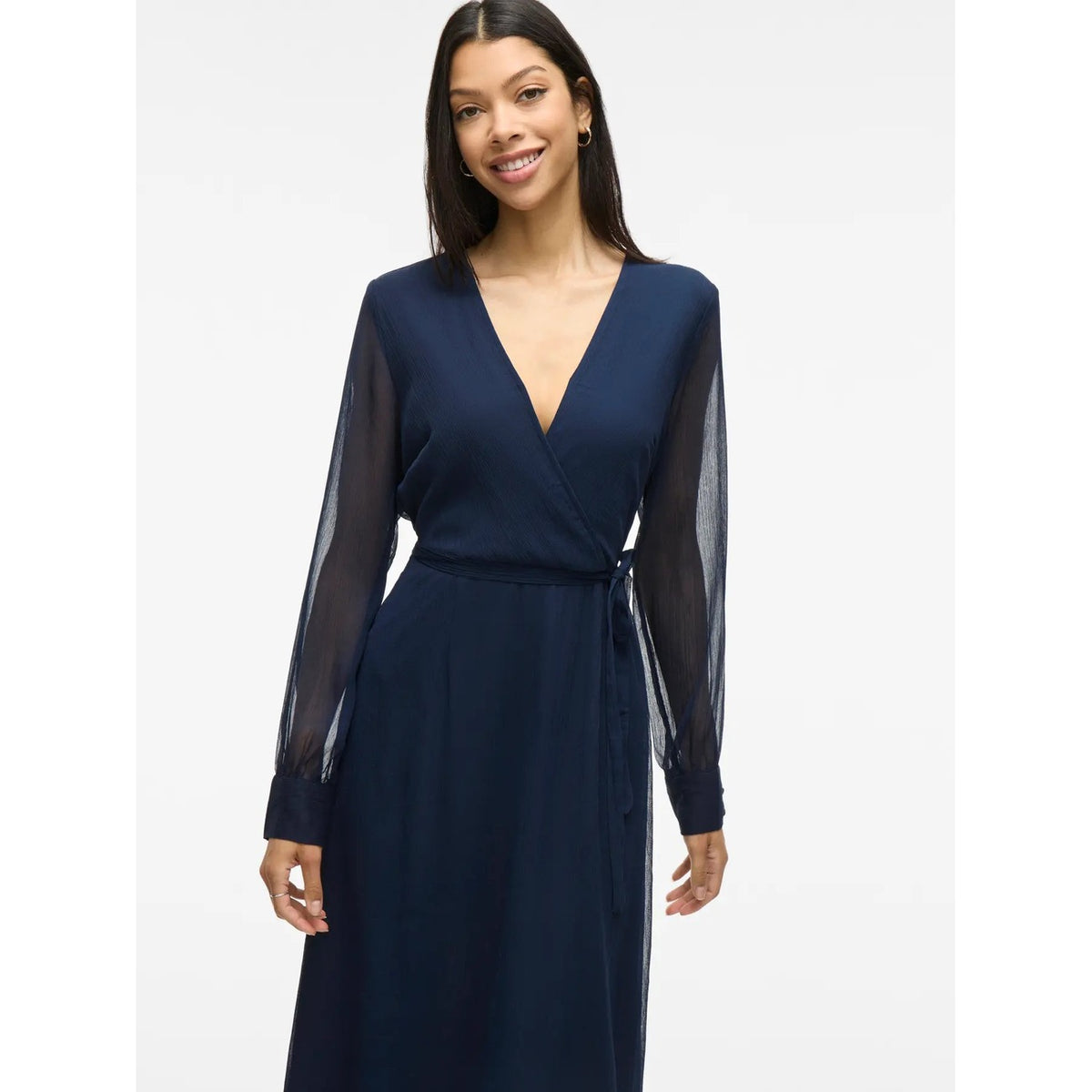 Vila Clothes — Robes 14095704 bleu femme — vue 4