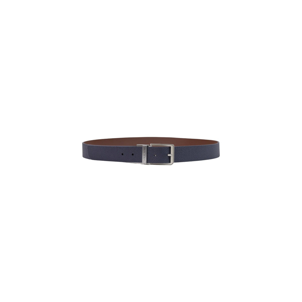 Armani Exchange — Blauer Herrengürtel aus Leder