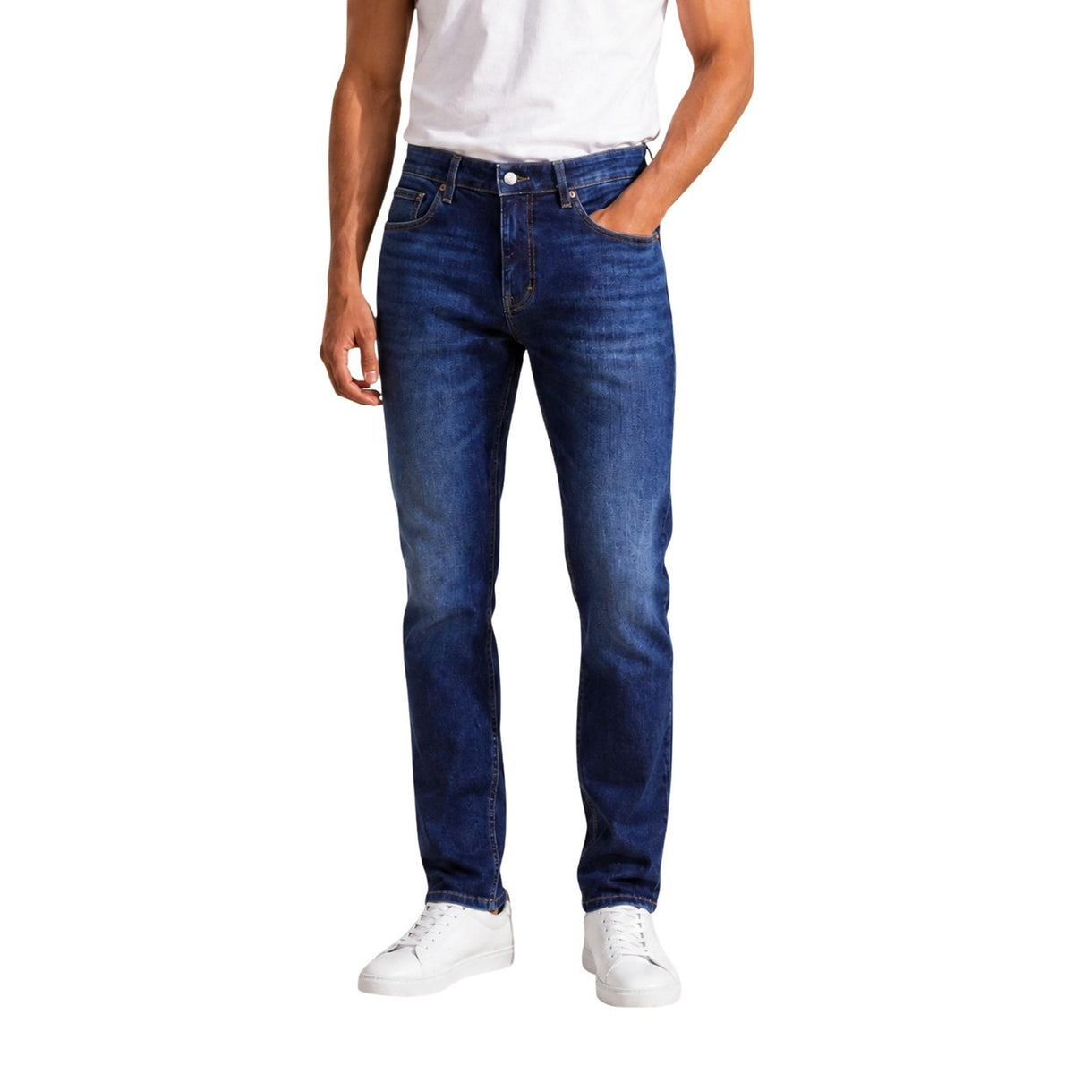 Tommy Jeans — Men's Blue Scanton Slim Stretch Cotton Jeans