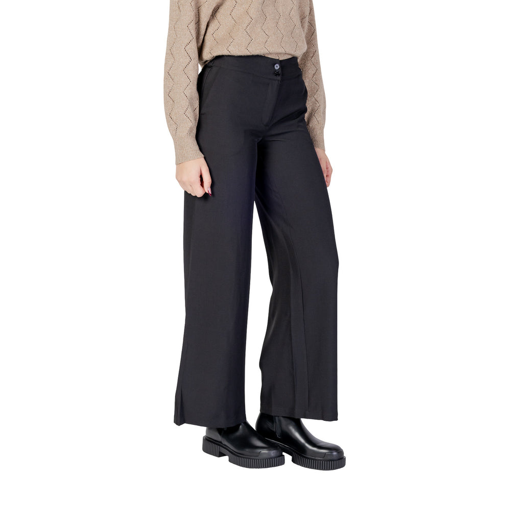 Jacqueline de Yong — Women's black Dora pants — view 3