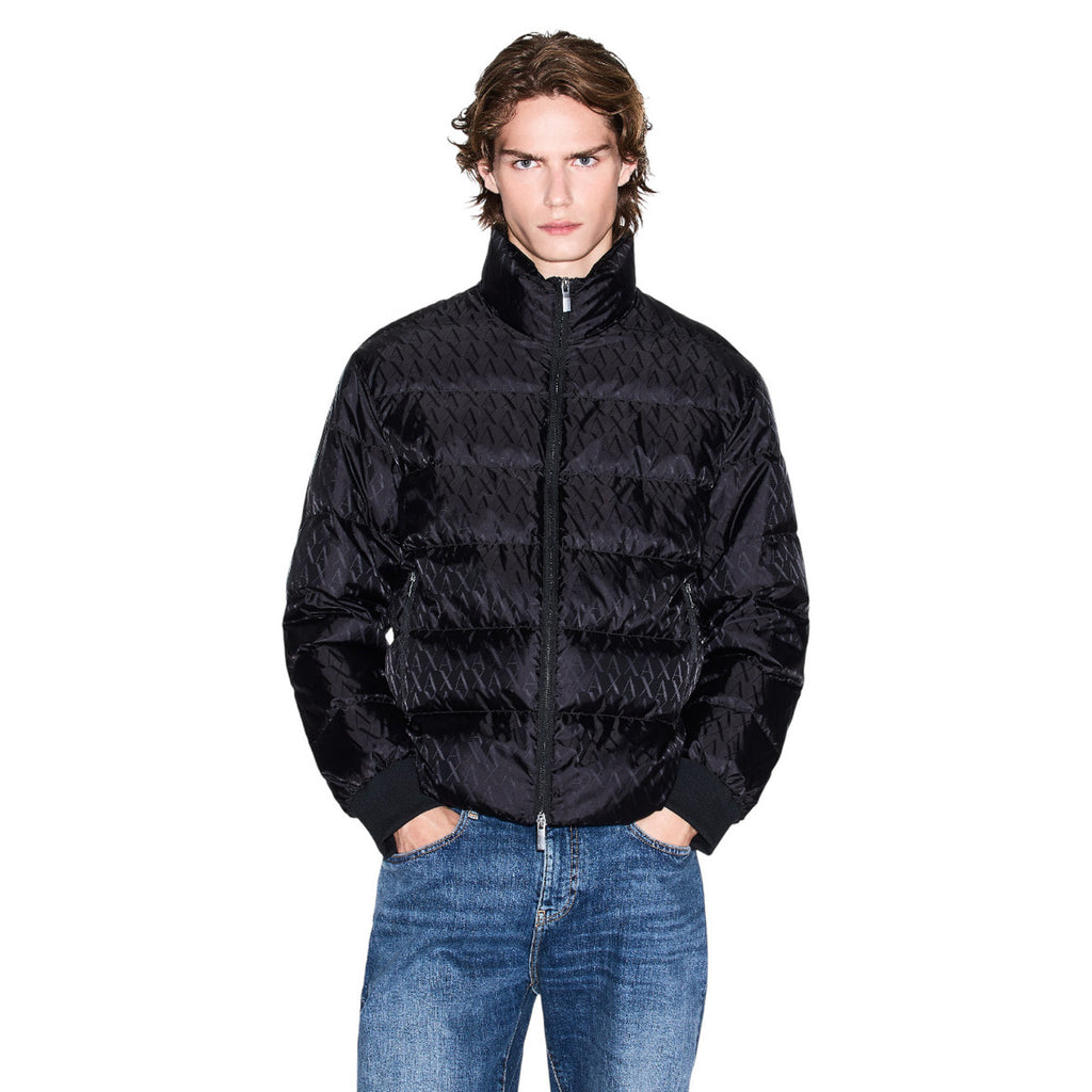 Armani Exchange — Schwarze Herren-Daunenjacke XM001580 — Ansicht 5
