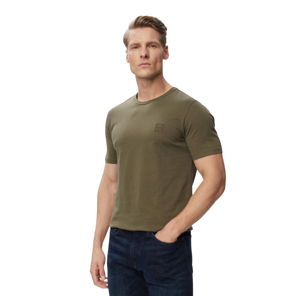 BOSS — T-shirt Tales vert homme