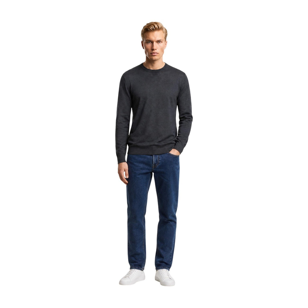 Armani Exchange — Wollmix-Pullover für Herren in Grau — Ansicht 4