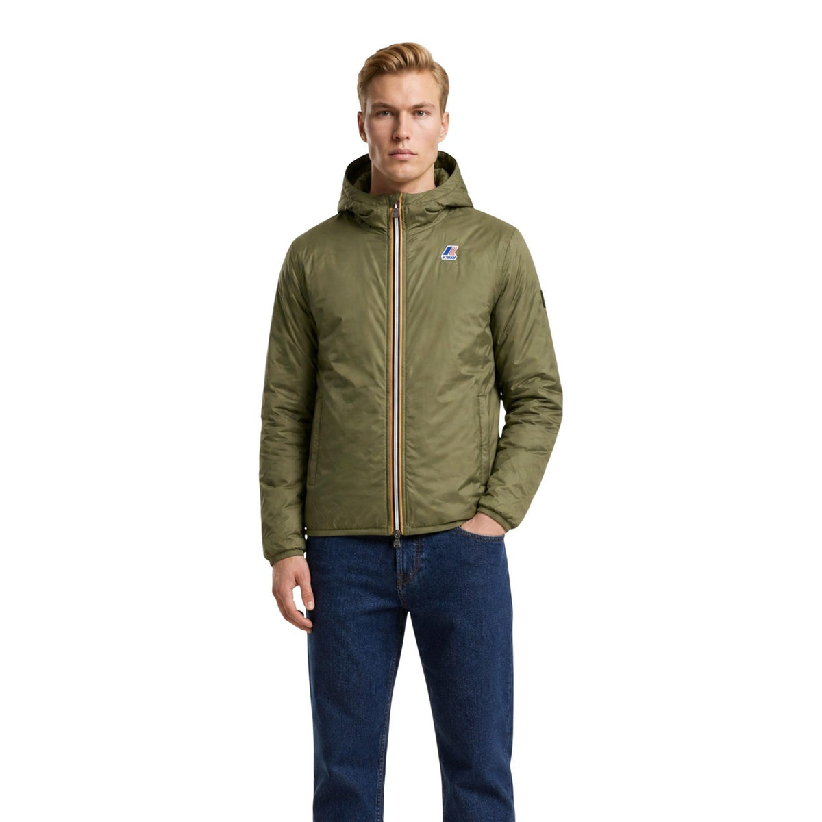 K-Way — Veste Jack Spacer Nylon Double noire homme — vue 4
