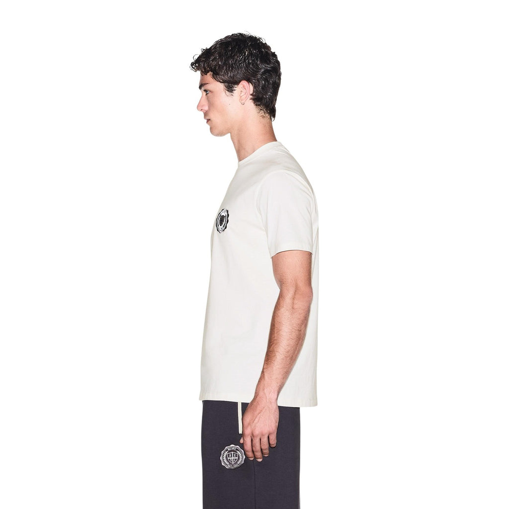 Armani Exchange — T-shirt en coton blanc homme — vue 3