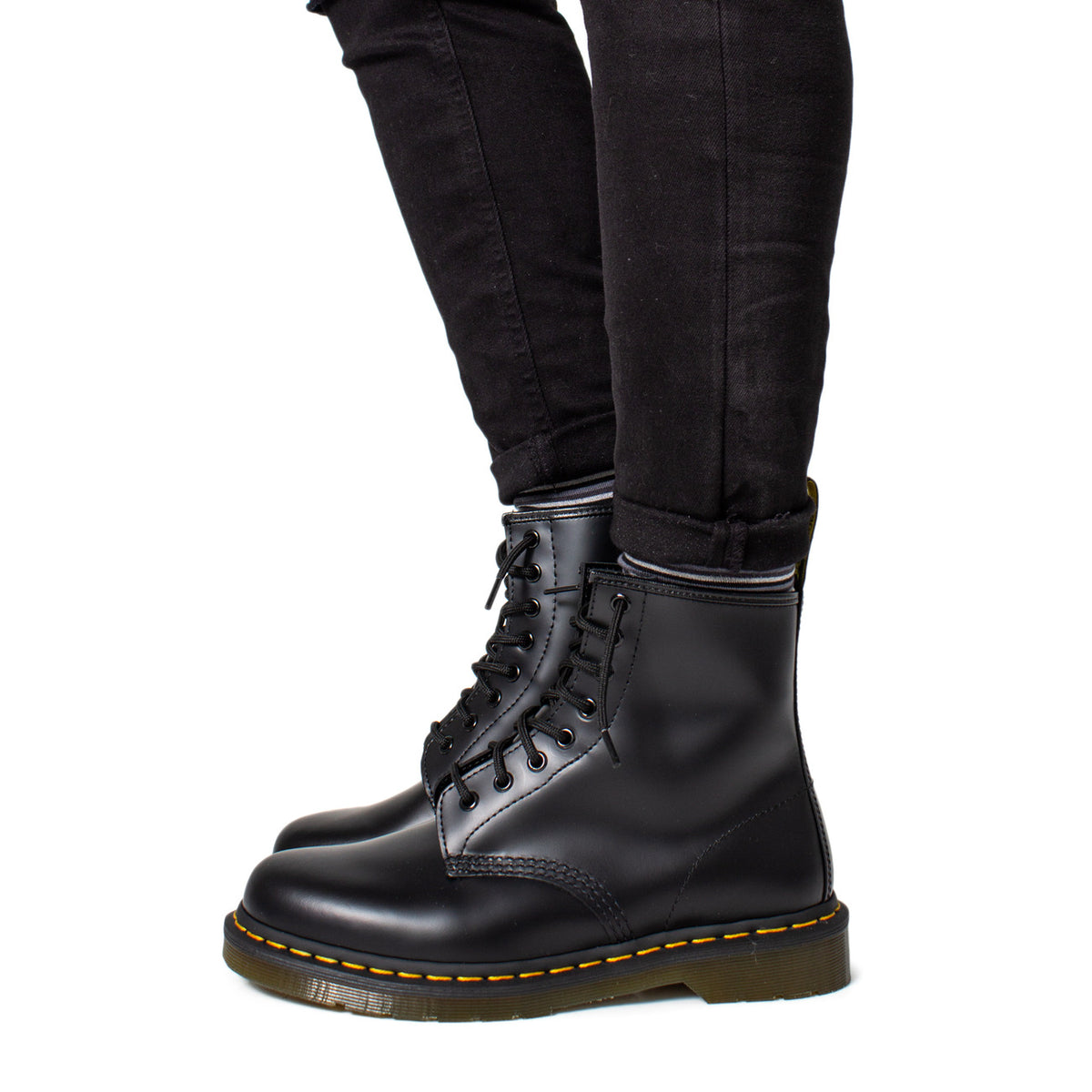 Dr. Martens — Bottes réf. 11822006 en cuir noir homme — vue 4